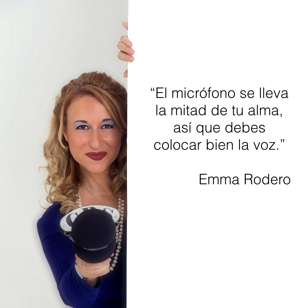 Emma Rodero colocar bien la voz